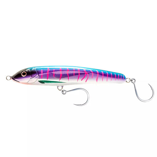 Nomad Design Riptide Slow Sink Lure-Lure - Poppers, Stickbaits & Pencils-Nomad-200mm-Black Pink Mackerel-Fishing Station