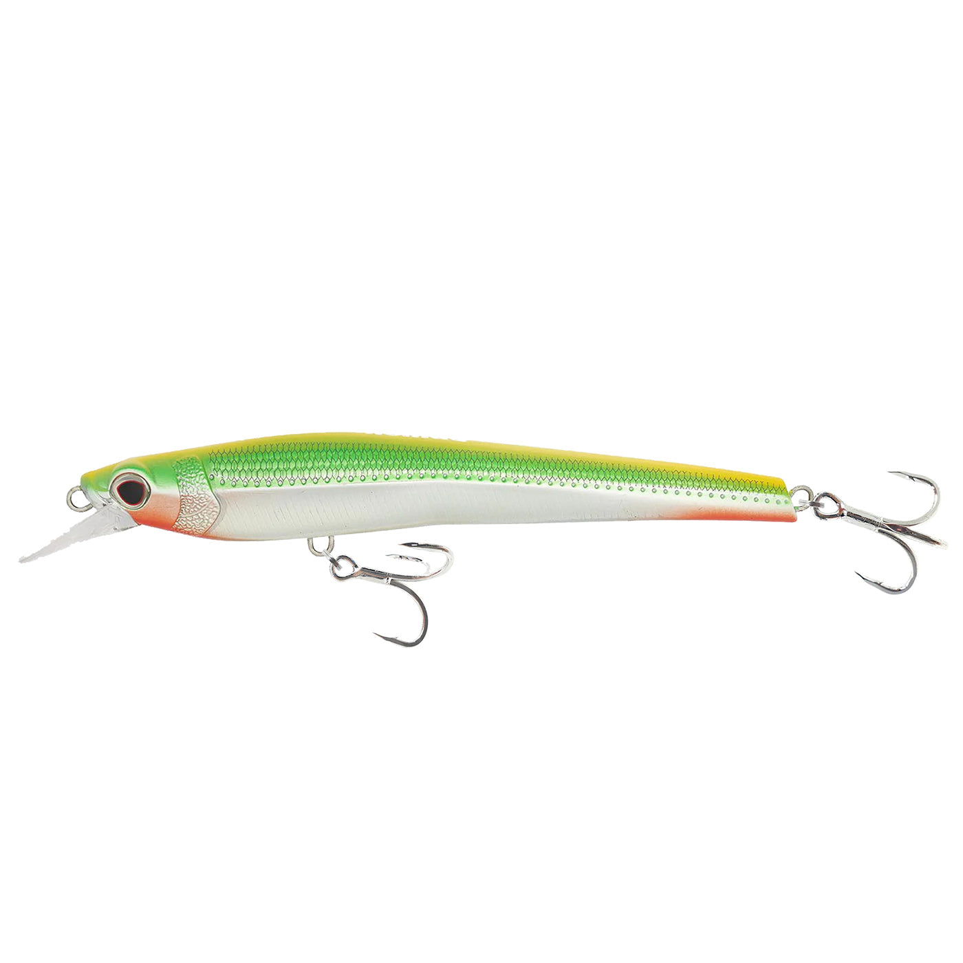 Nomad Shikari Slow Float Hardbody Lure-Lure - Hardbody-Nomad-95mm-Chartreuse Chrome Orange-Fishing Station