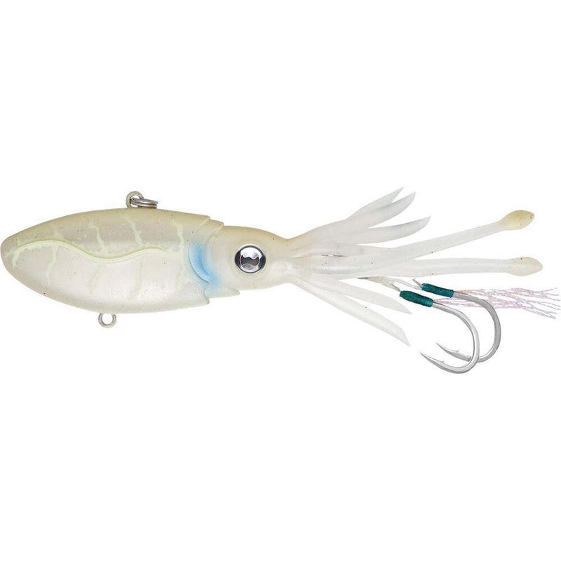 Load image into Gallery viewer, Nomad Squidtrex Soft Vibe Lure-Lure - Blades &amp; Vibe-Nomad-WTG - White Glow-65mm - 8g-Fishing Station
