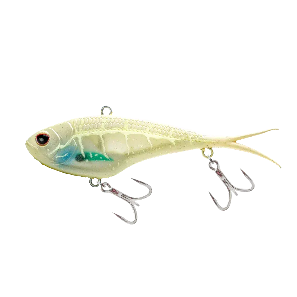 Nomad Vertrex Max Vibe-Lure - Blades & Vibe-Nomad-White Glow-95mm - 25g-Fishing Station