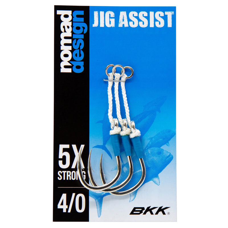 Load image into Gallery viewer, Nomad Design Rigged Jig Assist Hooks-Hooks - Assist-Nomad-Size 4/0 (3pc)-Fishing Station
