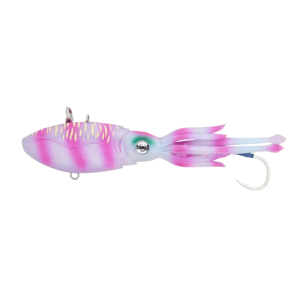 Nomad Squidtrex Soft Vibe Lure-Lure - Blades & Vibe-Nomad-PTGR - Pink Tiger-170mm - 250g-Fishing Station