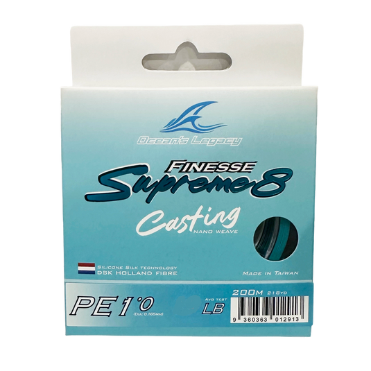 Ocean's Legacy Finesse Supreme 8X Casting Braid