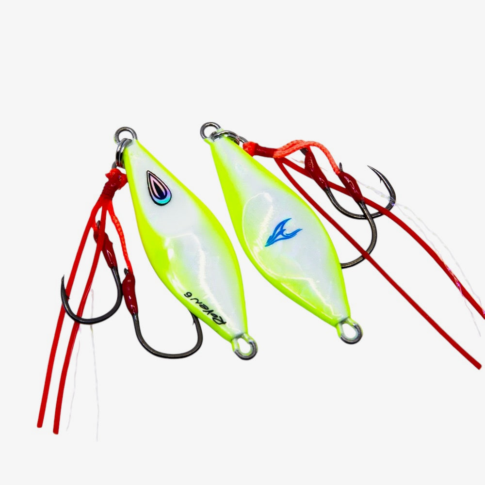 Ocean's Legacy Roven Rigged Micro Jig-Lure - Jig-Ocean's Legacy-10G-#7 Lemonade Glow-Fishing Station