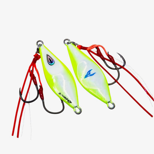 Ocean's Legacy Roven Rigged Micro Jig-Lure - Jig-Ocean's Legacy-10G-#7 Lemonade Glow-Fishing Station