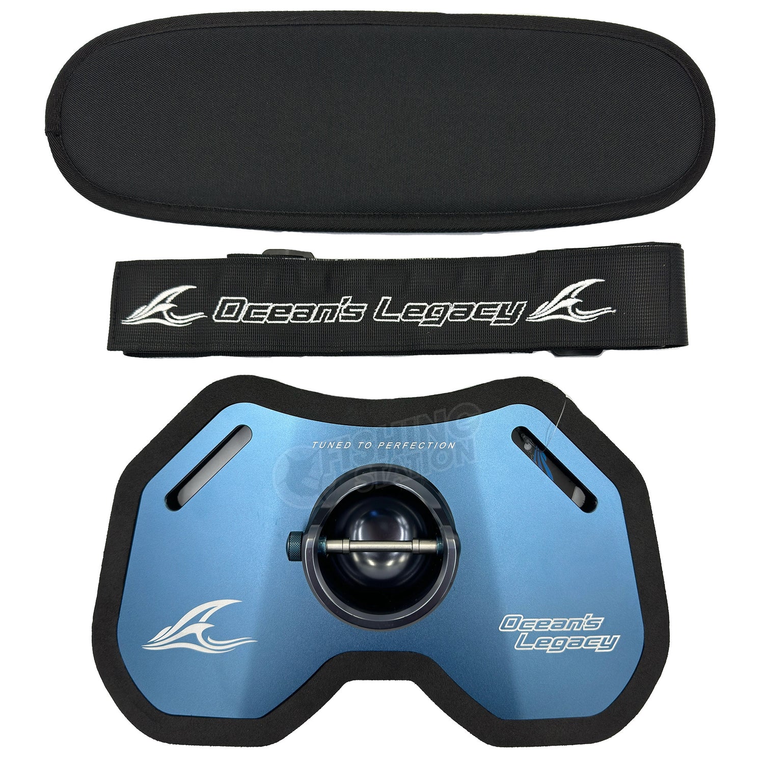 Ocean's Legacy Twin Bearing Pin Fighting Gimbal-Gimbals & Harnesses-Ocean's Legacy-Blue-Fishing Station
