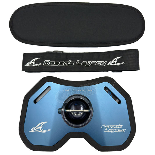 Ocean's Legacy Twin Bearing Pin Fighting Gimbal-Gimbals & Harnesses-Ocean's Legacy-Blue-Fishing Station