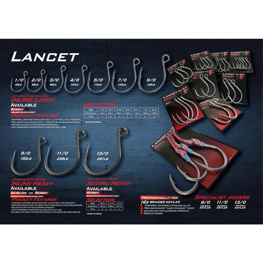 Ocean's Legacy Heavy Lancet Jigging Assist Hooks-Hooks - Assist-Ocean's Legacy-9/0-Fishing Station