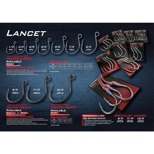 Ocean's Legacy Heavy Lancet Jigging Assist Hooks-Hooks - Assist-Ocean's Legacy-9/0-Fishing Station
