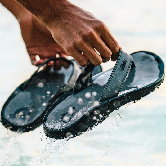 OluKai Ohana Mens Beach Sandals-Footwear-Olukai-Dark Java Ray-US 8-Fishing Station