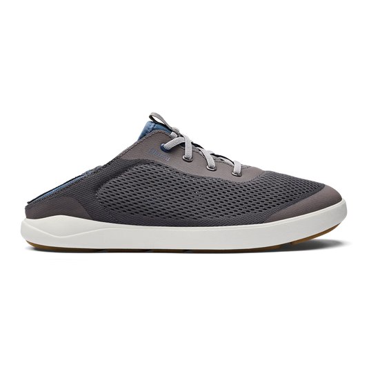 OluKai Moku Pae Mens Boat Shoes-Footwear-Olukai-Pavement / Vintage Blue-US 8-Fishing Station