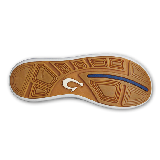 OluKai Moku Pae Mens Boat Shoes-Footwear-Olukai-Pavement / Vintage Blue-US 8-Fishing Station