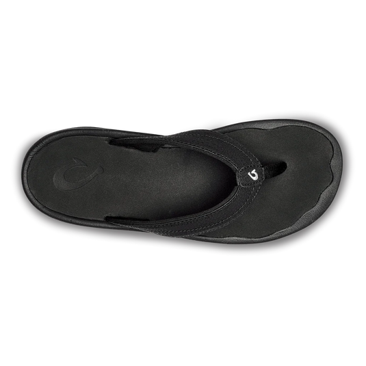 OluKai Ohana Womens Beach Sandals-Footwear-Olukai-Black-US 7-Fishing Station