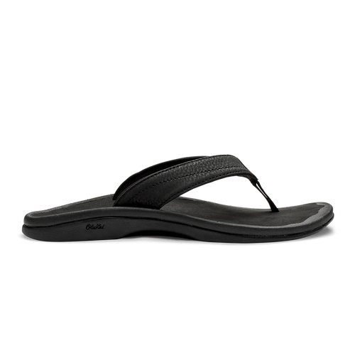 OluKai Ohana Womens Beach Sandals-Footwear-Olukai-Black-US 7-Fishing Station