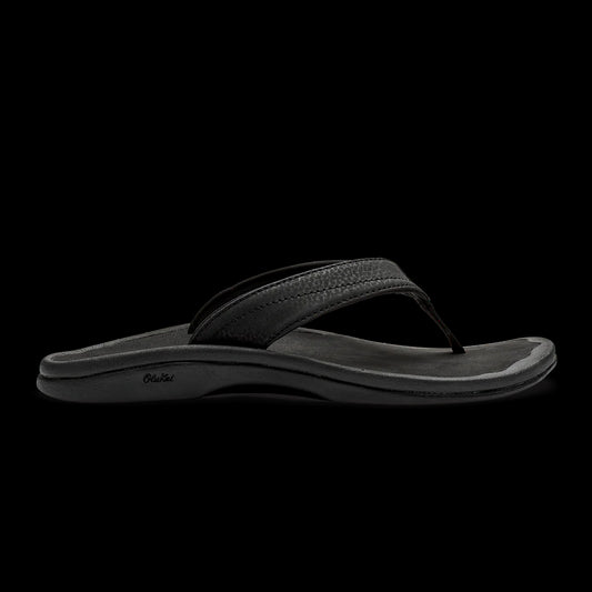 OluKai Ohana Womens Beach Sandals-Footwear-Olukai-Black-US 7-Fishing Station