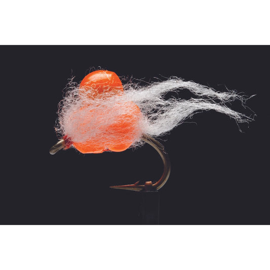 Otter's Soft Egg Cluster Tangerine Freshwater Fly-Lure - Freshwater Fly-Manic Tackle Project-#8-Fishing Station
