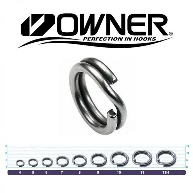Owner Hyper Wire Split Ring-Terminal Tackle - Split & Solid Rings-Owner-4 - (10pc)-Fishing Station