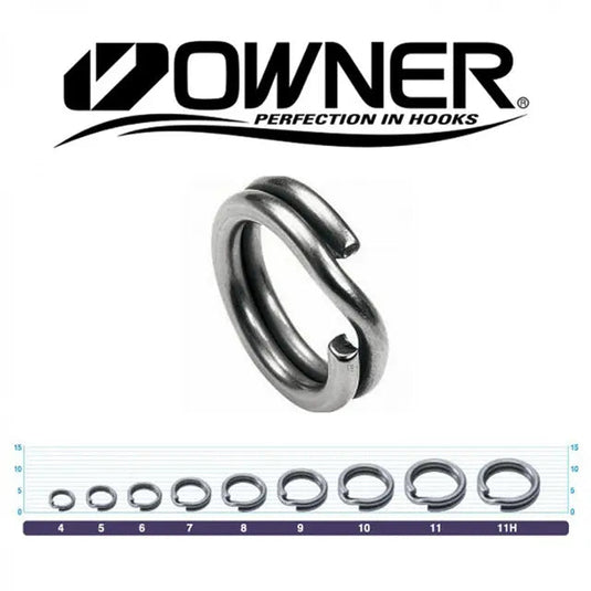 Owner Hyper Wire Split Ring-Terminal Tackle - Split & Solid Rings-Owner-4 - (10pc)-Fishing Station