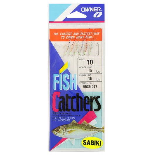 Owner Mackerel Fish Skin 5535 Sabiki Rigs-Lure - Sabiki /Bait Jig-Owner-#10 (5535-017)-Fishing Station
