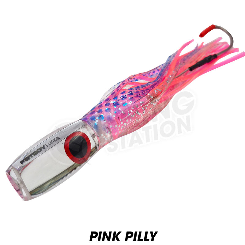 Load image into Gallery viewer, Fatboy Lures 6&quot; Viper with Custom Single Hook Rig Skirted Trolling Lure
