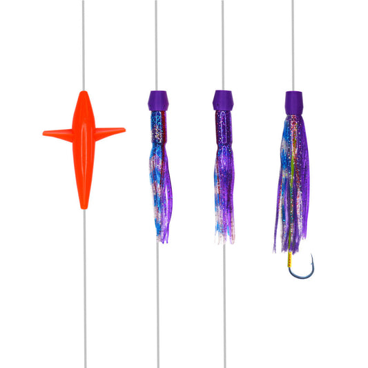 Pakula No Brainer Daisy Chain with Hooked Lure-Teasers-Pakula-Size 15 Blue Kona-Fishing Station