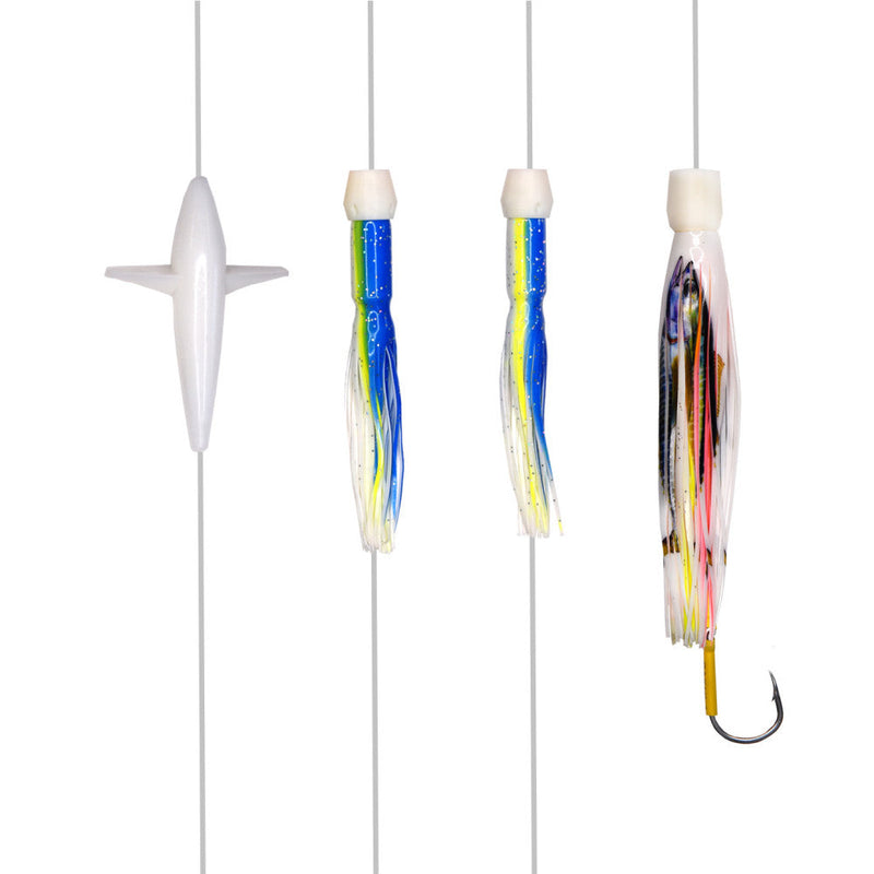 Load image into Gallery viewer, Pakula No Brainer Daisy Chain with Hooked Lure-Teasers-Pakula-Size 25 Yellowfin-Fishing Station
