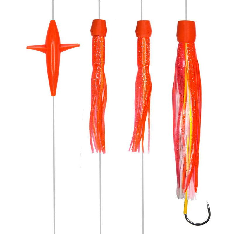 Load image into Gallery viewer, Pakula No Brainer Daisy Chain with Hooked Lure-Teasers-Pakula-Size 35 Brad J Lumo-Fishing Station
