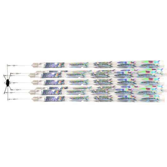 Pakula Stainless Steel Drop Bar - Triple Flash Strip Dredge Teaser-Teasers-Pakula-12" Dredge - Garfish-Fishing Station