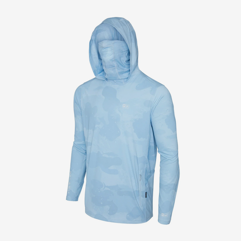 Load image into Gallery viewer, Pelagic Exo Tech Hooded Fishing Shirt - Brush Camo
