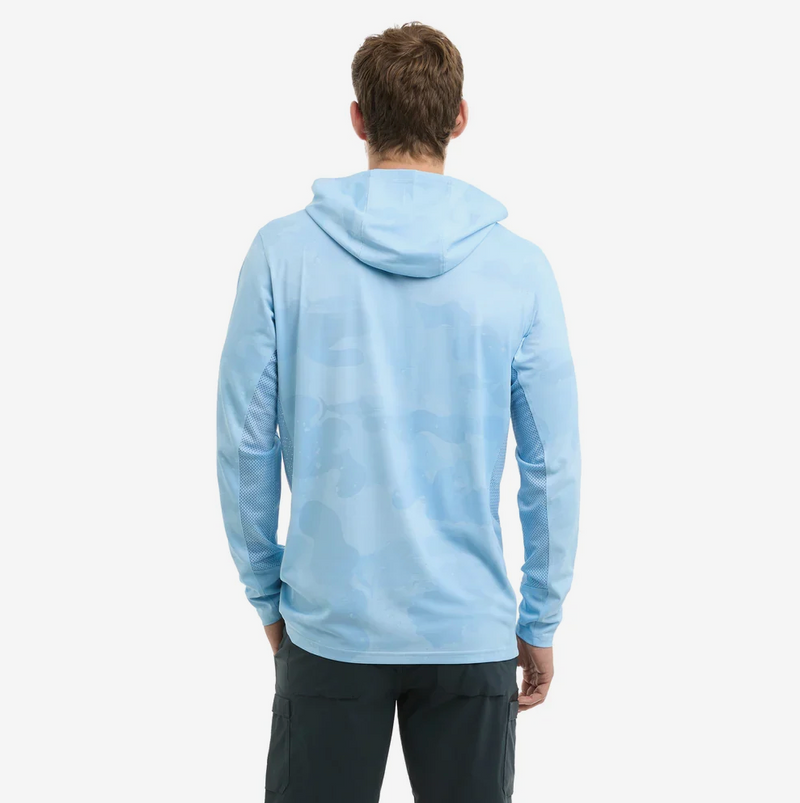 Load image into Gallery viewer, Pelagic Exo Tech Hooded Fishing Shirt - Brush Camo
