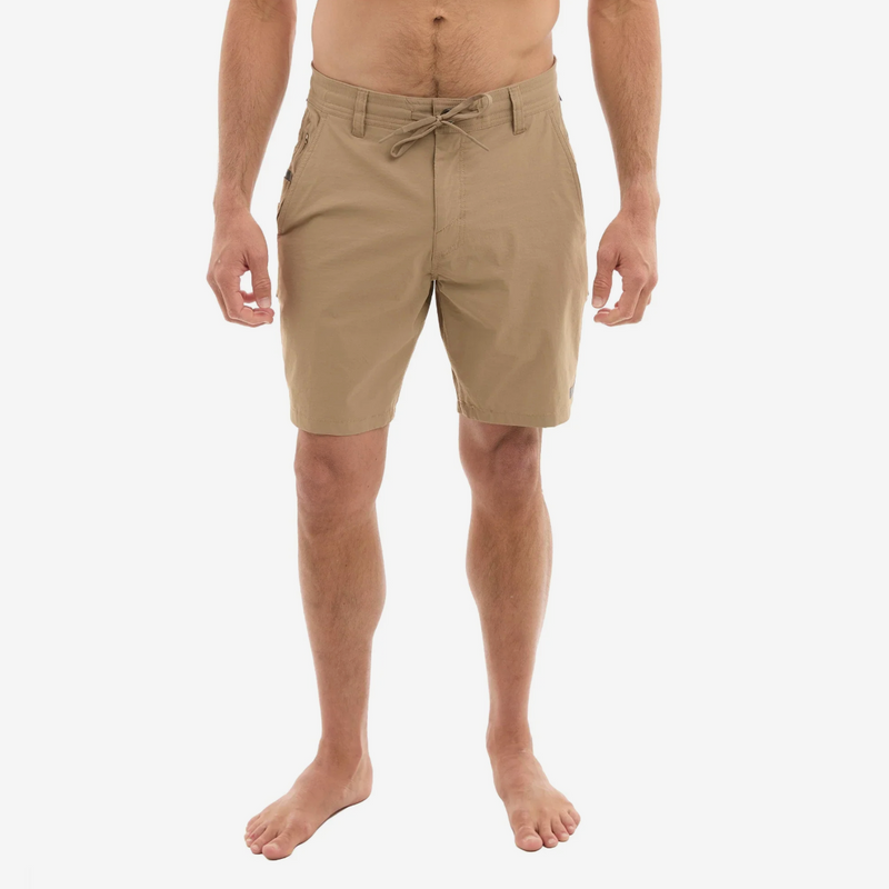 Load image into Gallery viewer, Pelagic Flyline 19" Hybrid Short - Dark Khaki
