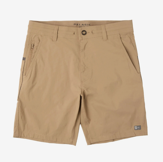 Pelagic Flyline 19" Hybrid Short - Dark Khaki