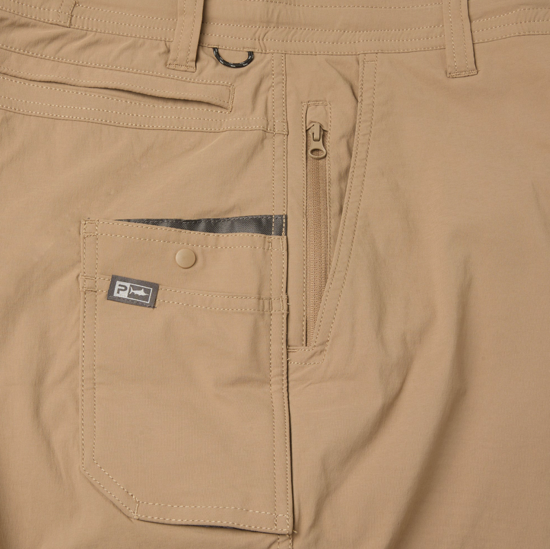 Load image into Gallery viewer, Pelagic Flyline 19" Hybrid Short - Dark Khaki
