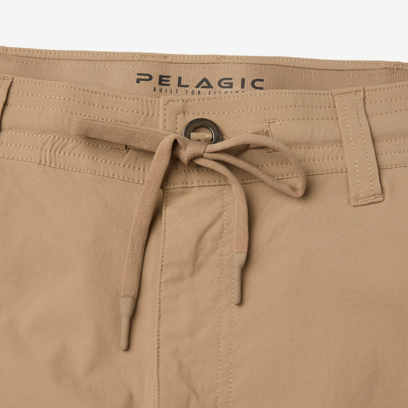 Load image into Gallery viewer, Pelagic Flyline 19" Hybrid Short - Dark Khaki
