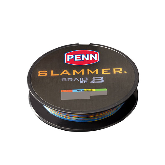 Penn Slammer Braid PEx8 Multicolour-Line - Braid-Penn-400m-15lb-Fishing Station