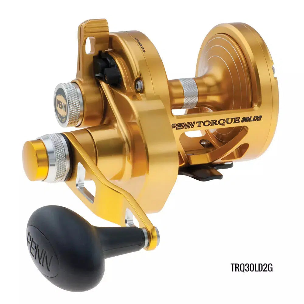 Penn Torque Lever Drag 2 Speed Overhead Reel-Reels - Overhead-Penn-Gold-TRQ15LD2 (Clearance)-Fishing Station