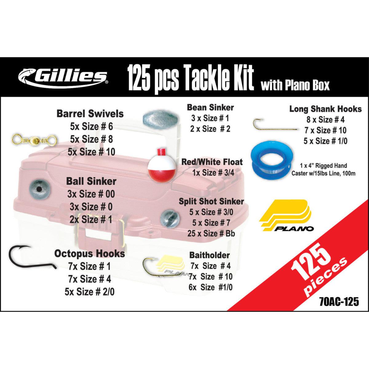 Plano Aussie 125 Piece Tackle Box Kit-Tackle Boxes & Bags - Pre-Stocked Tackle Kits-Plano-Fishing Station