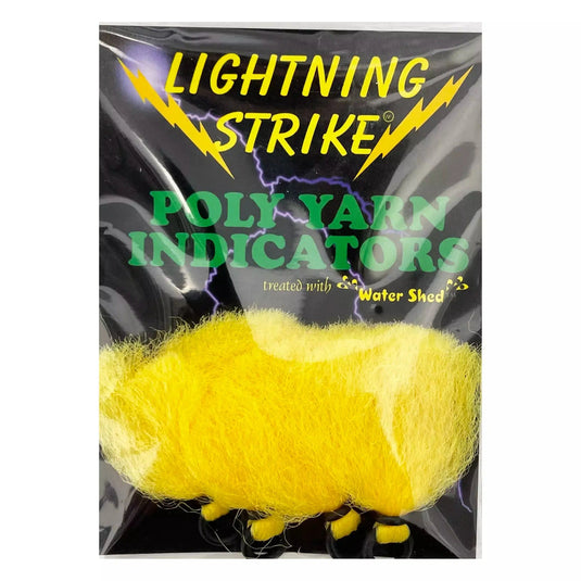 Poly Yarn Indicators-Fly Fishing - Fly Indicators-Lightning Strike-Fl Yellow-Small-Fishing Station