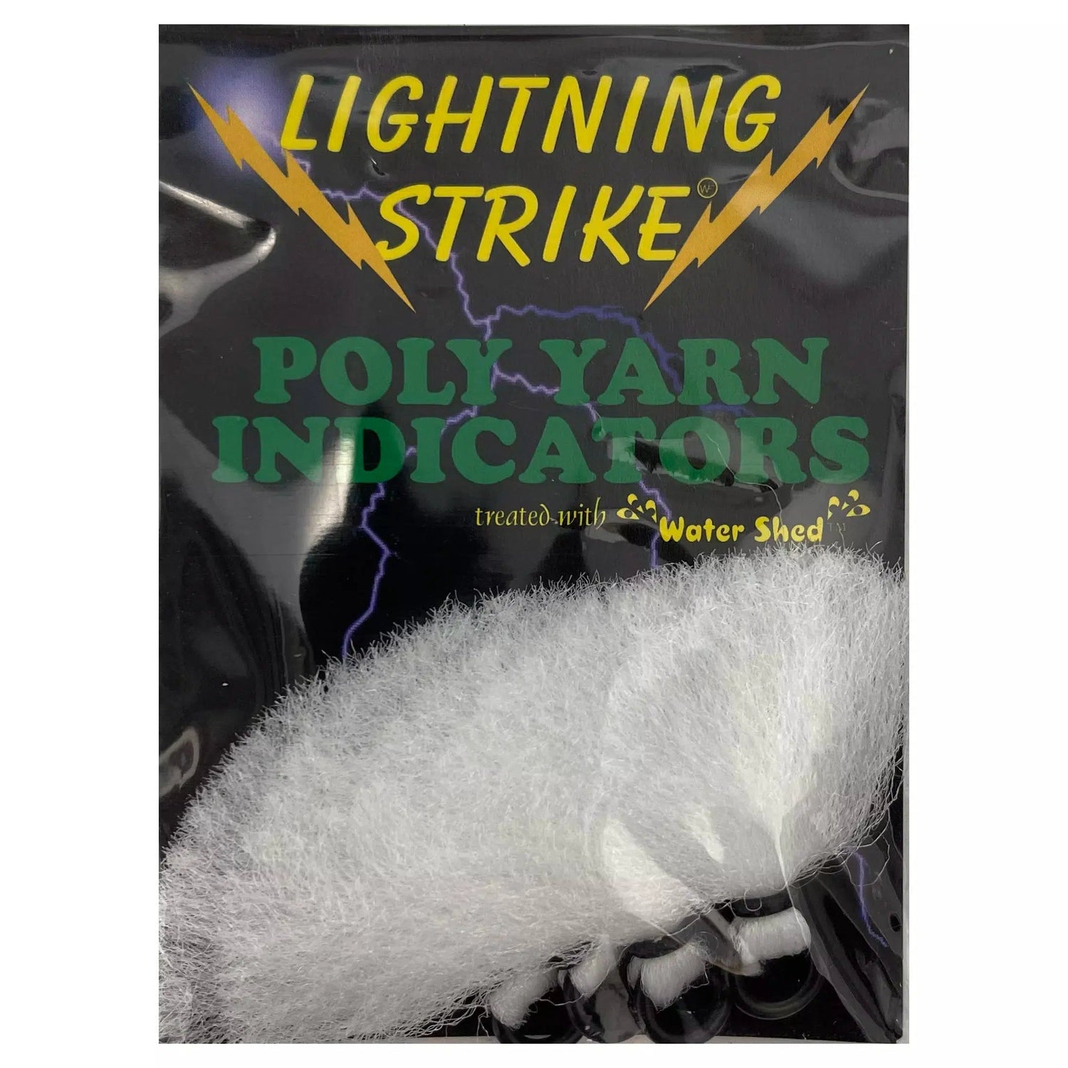 Poly Yarn Indicators-Fly Fishing - Fly Indicators-Lightning Strike-White-Small-Fishing Station