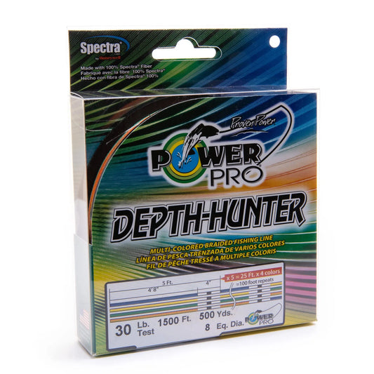 Power Pro Depth Hunter-Line - Braid-Shimano-500yd-30lb-Fishing Station