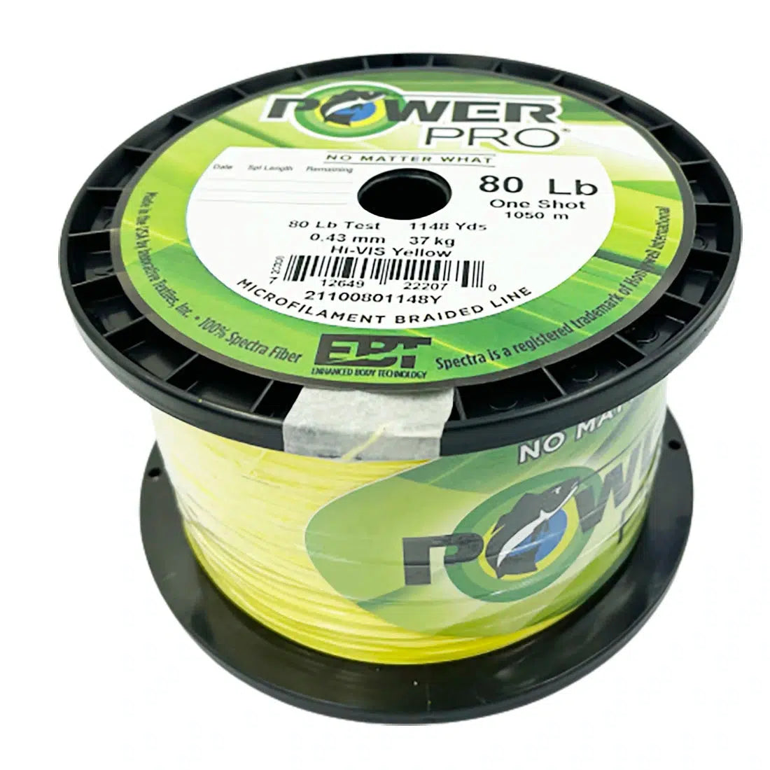 Power Pro One Shot Yellow Braid 1050m-Line - Braid-Shimano-80lb-Fishing Station