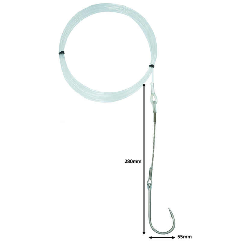 Load image into Gallery viewer, Quick Rig PA&#39;A Trolling Lure Single Hook Rig-Pre-Made Game Rigs-Fishing Station-12/0 550lb-Fishing Station
