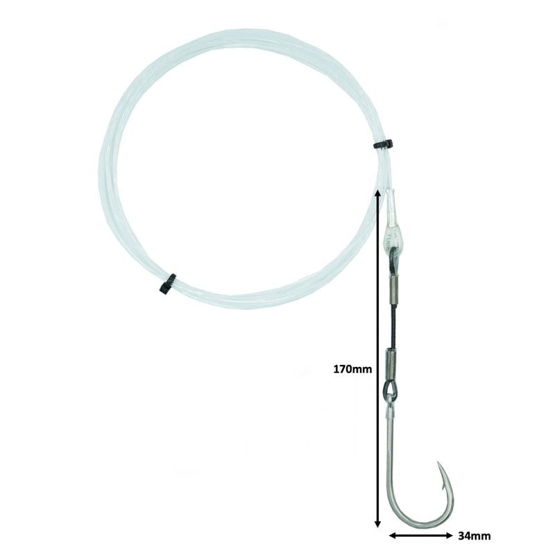 Load image into Gallery viewer, Quick Rig PA&#39;A Trolling Lure Single Hook Rig-Pre-Made Game Rigs-Fishing Station-8/0 250lb-Fishing Station
