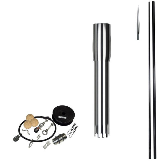 Reelax Drop In Centre Shotgun Rigger with 3.0M Outrigger Pole & Rigging Complete Kit