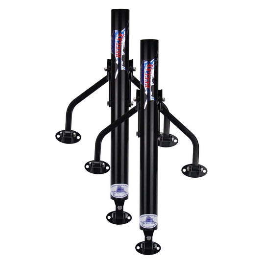 Reelax Outrigger Base Reef Rigger 550 Black Edition (Pair)-Outriggers & Accessories-Reelax-Fishing Station