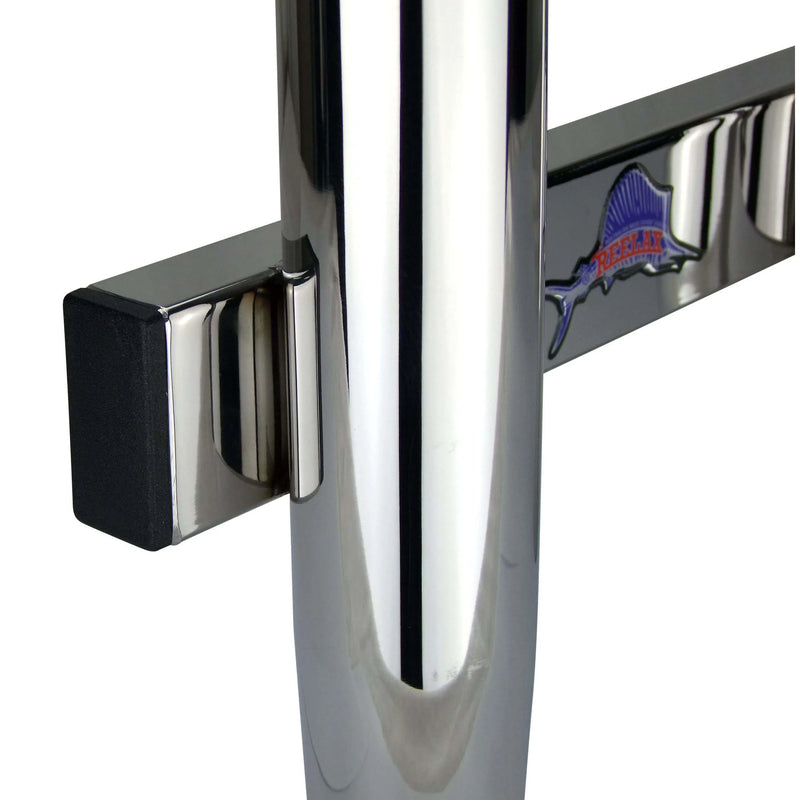 Load image into Gallery viewer, Reelax Stainless Steel 4 Rod Coaming Rack-Rod Holders-Reelax-Polished Stainless Steel-Fishing Station
