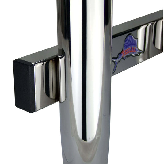 Reelax Stainless Steel 4 Rod Coaming Rack-Rod Holders-Reelax-Polished Stainless Steel-Fishing Station