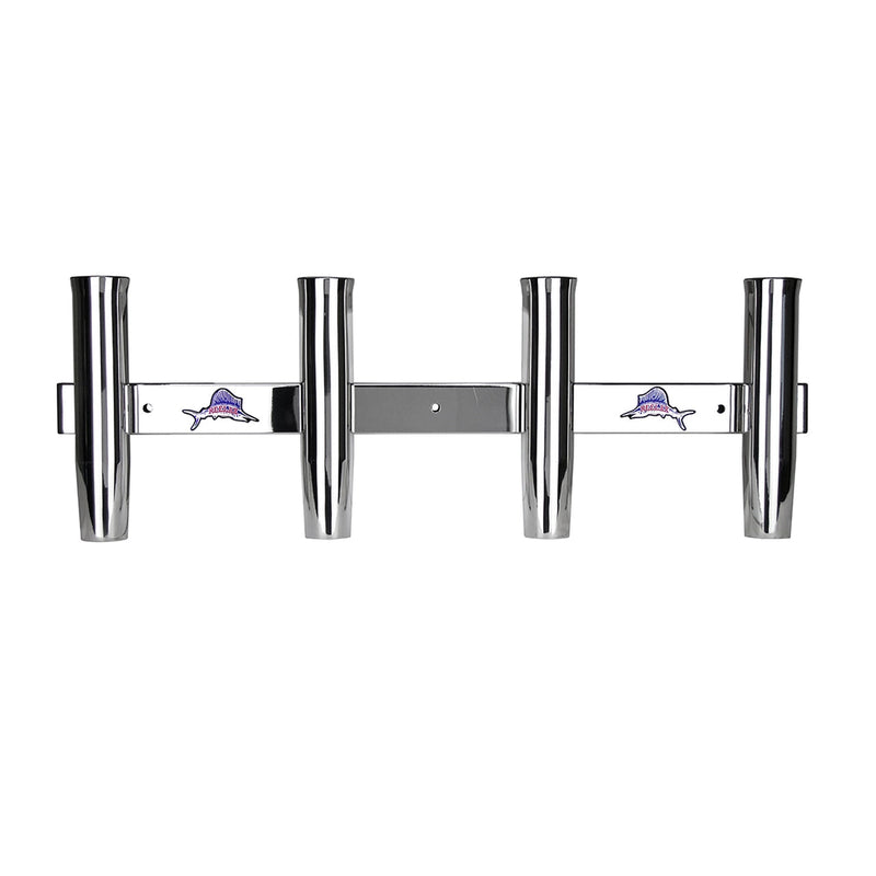 Load image into Gallery viewer, Reelax Stainless Steel 4 Rod Coaming Rack-Rod Holders-Reelax-Polished Stainless Steel-Fishing Station
