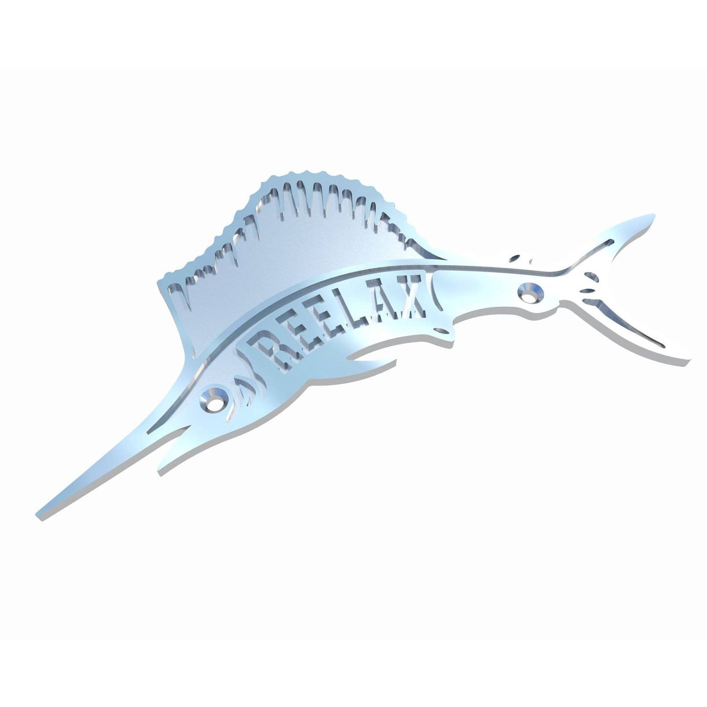 Reelax Stainless Steel Decal-Accessories - Boating-Reelax-Fishing Station