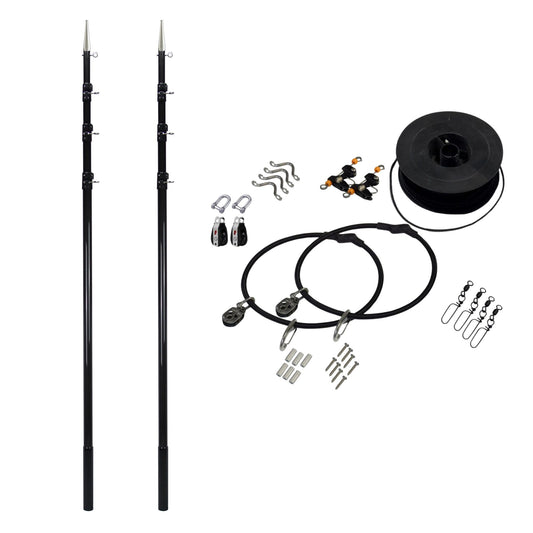Reelax 40mm 3K Carbon Fibre Telescopic Outrigger Poles (Pair)